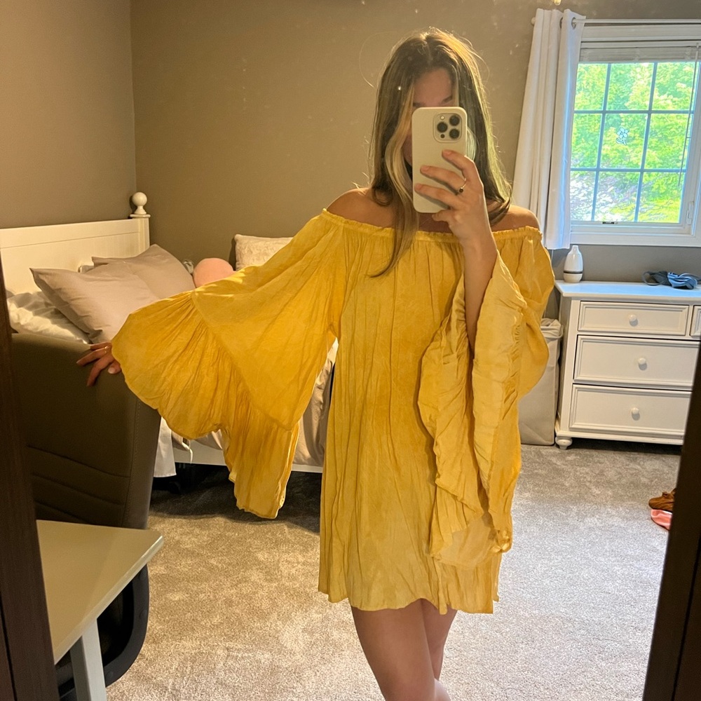 Yellow boutique dress